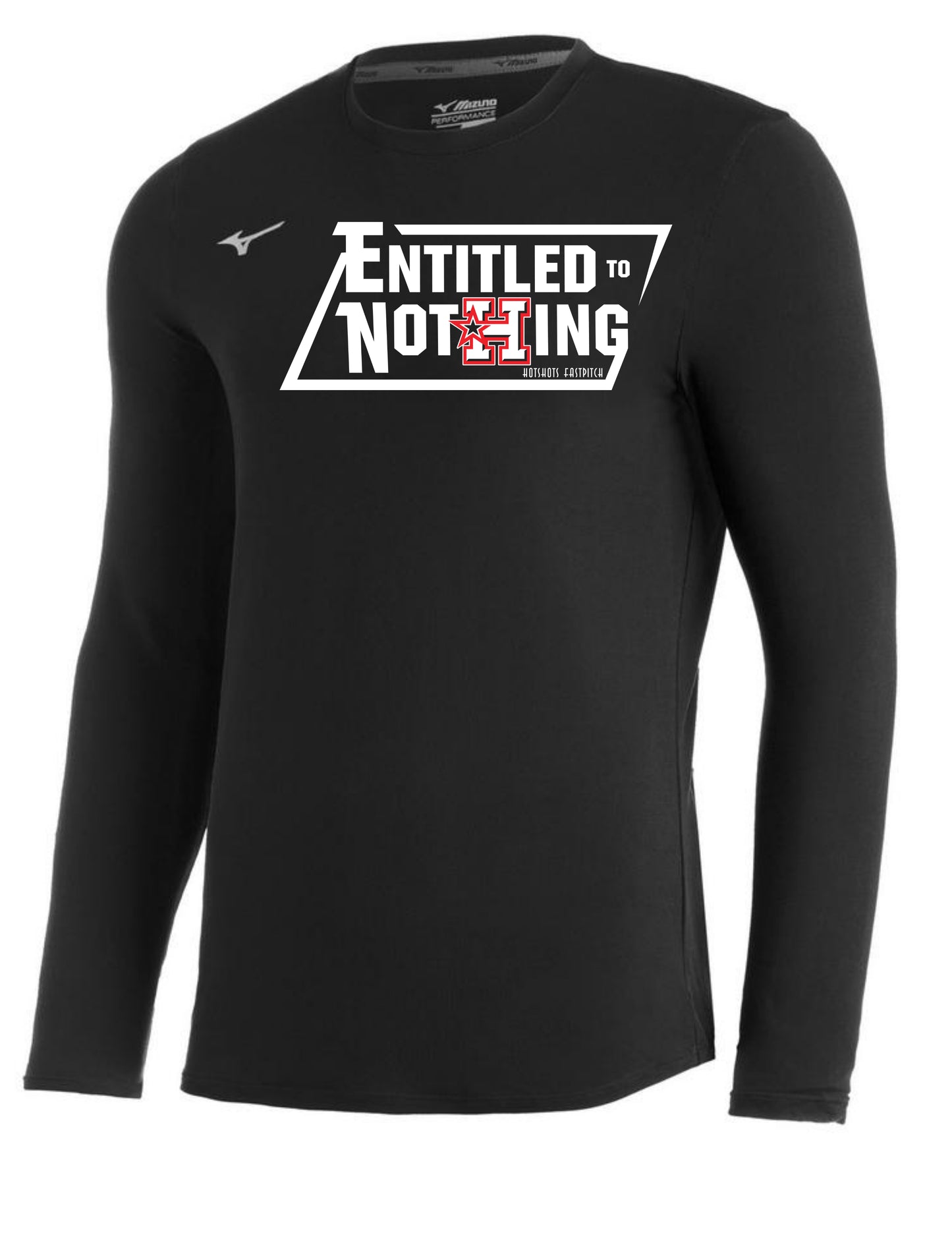 COMP DIAMOND LS CREW "Entitled to Nothing" Logo