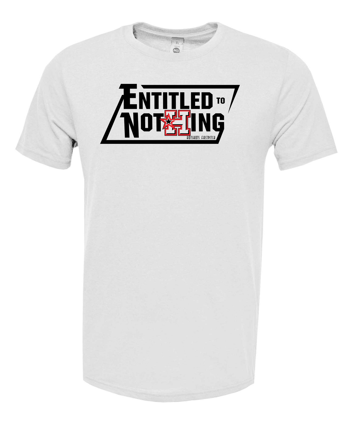 "Entitled to Nothing or Respect the H" Logo Adult Soft-Tek Blend T-Shirt