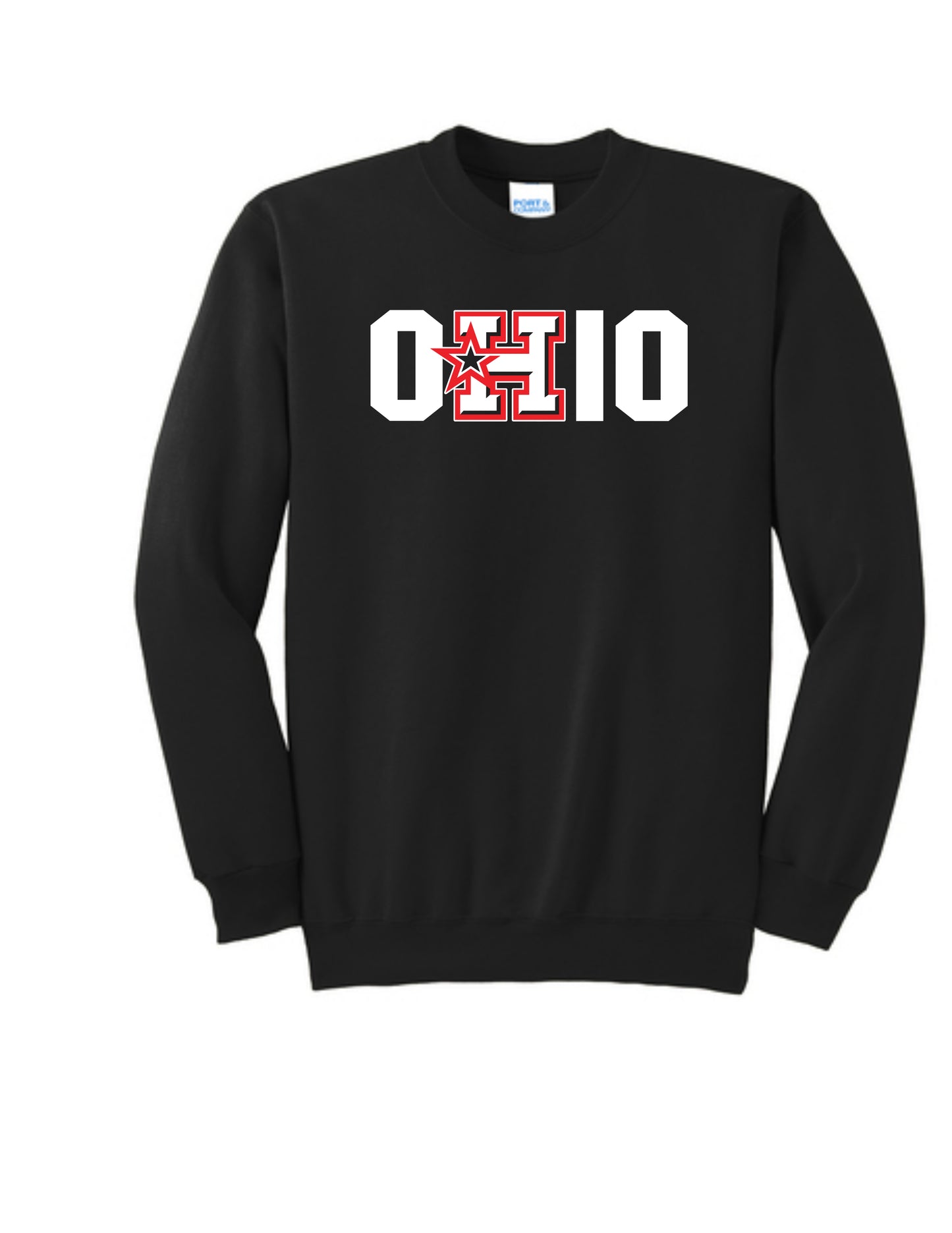 Port & Company® Essential Fleece Crewneck Sweatshirt OHIO logo