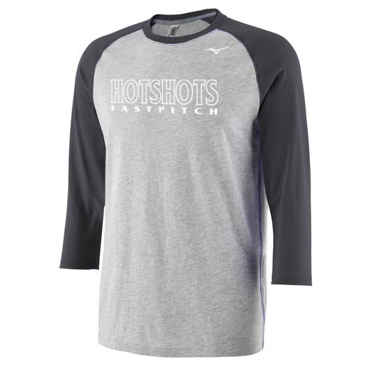 MEN'S MIZUNO 3/4 BASEBALL PRACTICE TEE