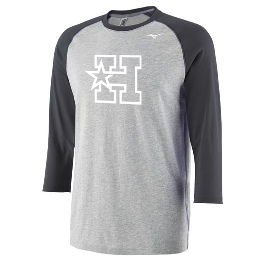 MEN'S MIZUNO 3/4 BASEBALL PRACTICE TEE