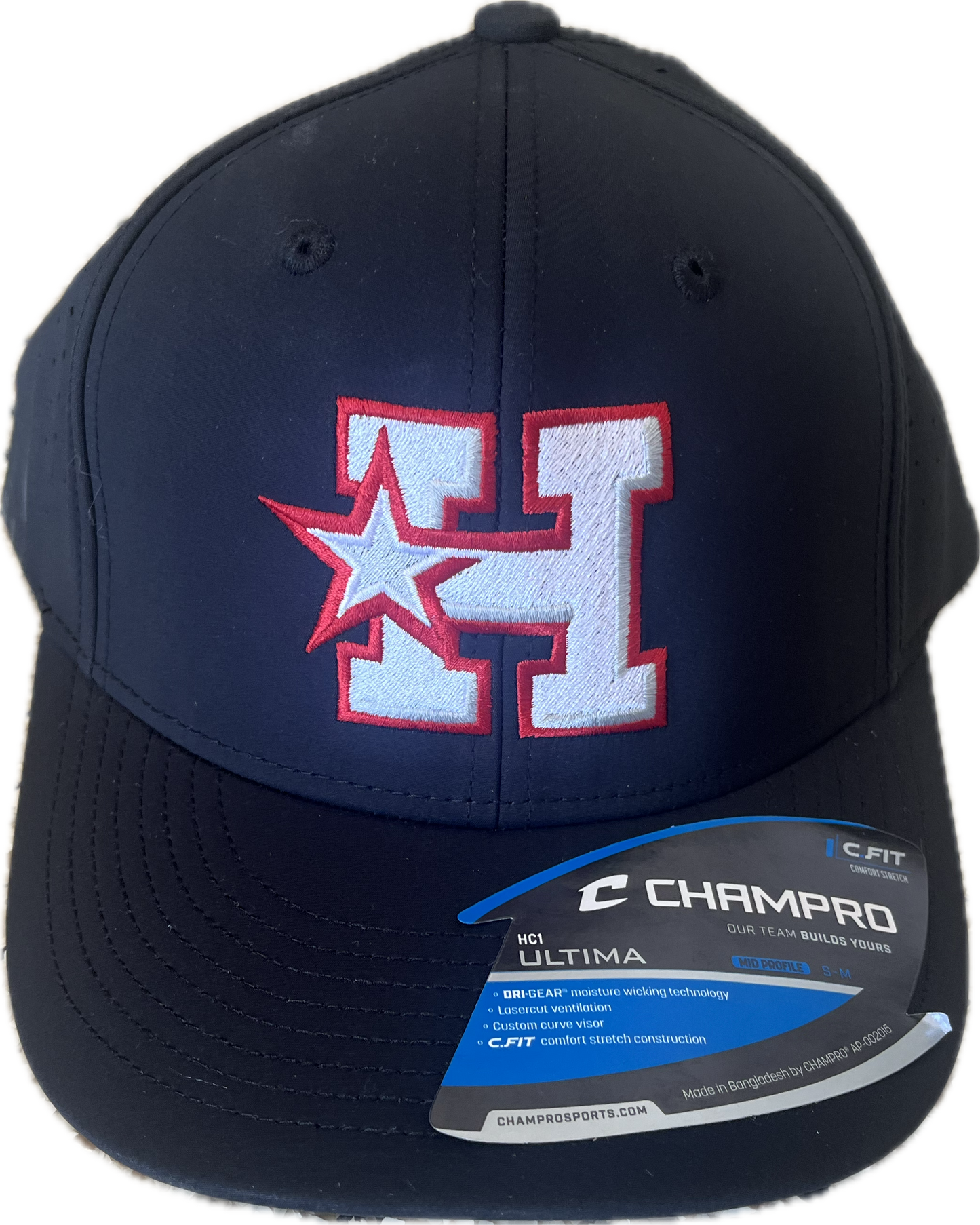 Champro All Black fitted hat