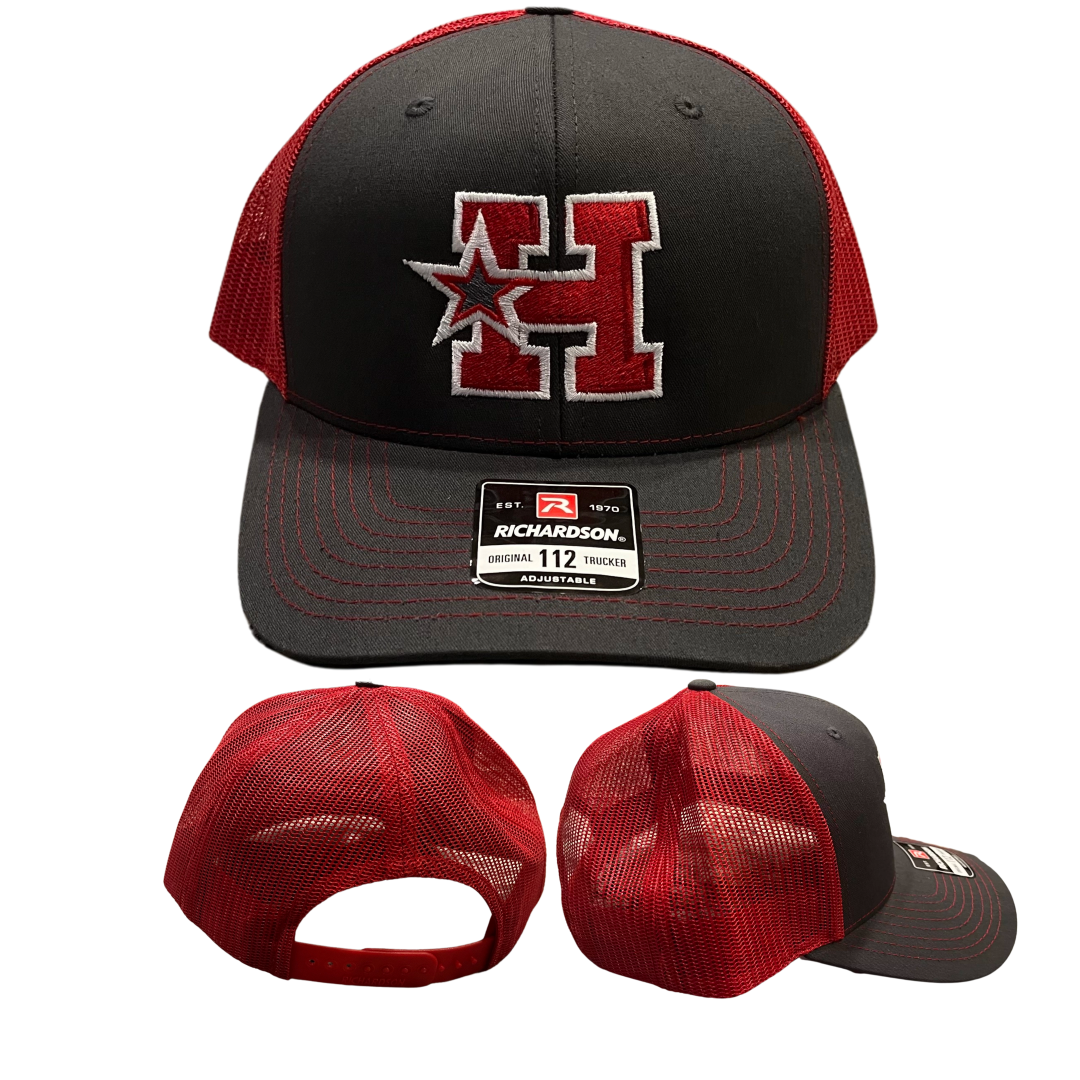 Richardson Gray/Red Snapback