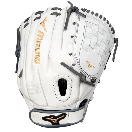 MVP Prime Fastpitch Softball Glove 12" White/Grey