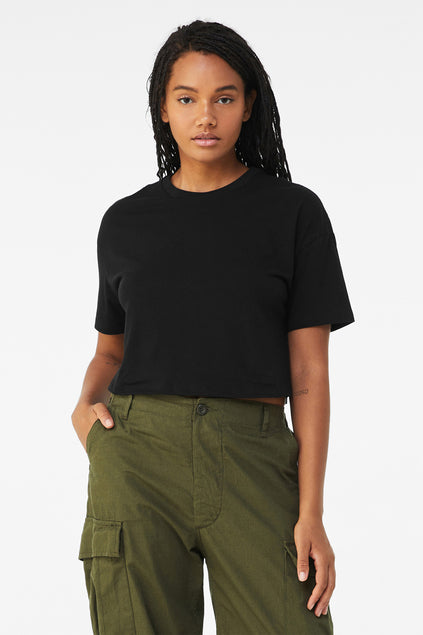 BELLA+CANVAS® Women’s Jersey Crop Tee H LOGO