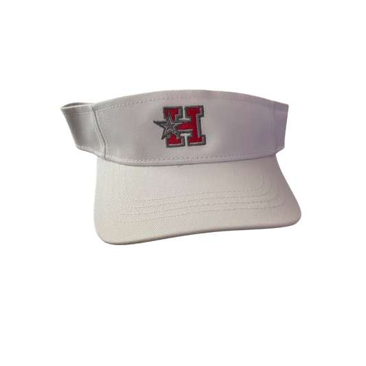 All White Player Visor