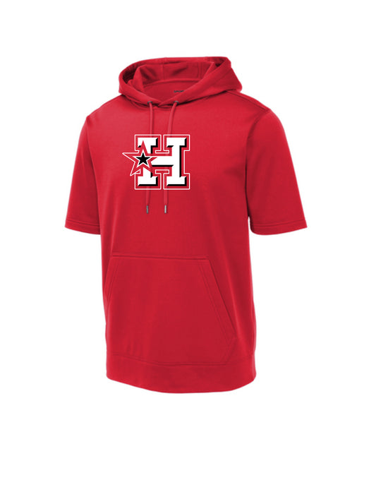 Sport-Tek ® Sport-Wick ® Fleece Short Sleeve Hooded Pullover