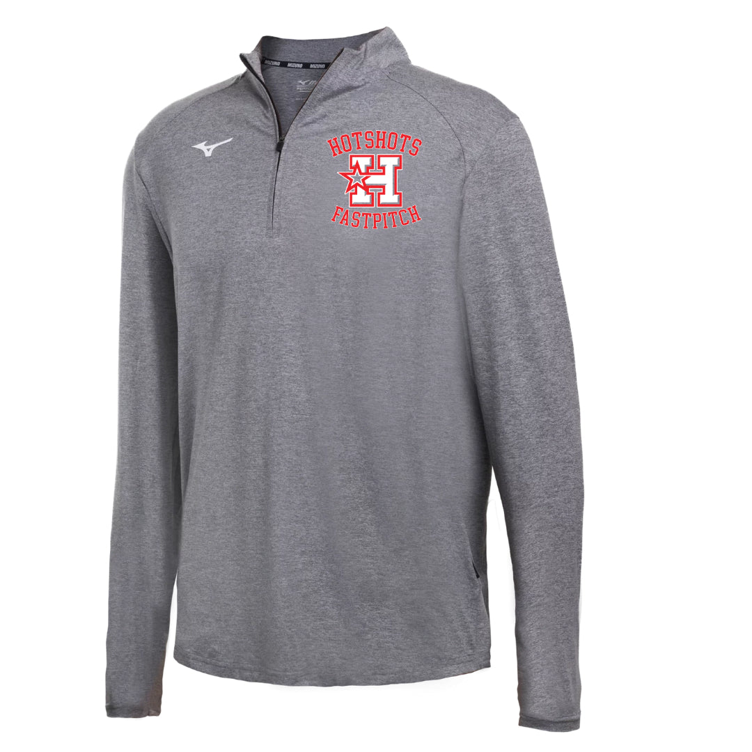 Mizuno UPF TRN 1/4 zip embroidered logo