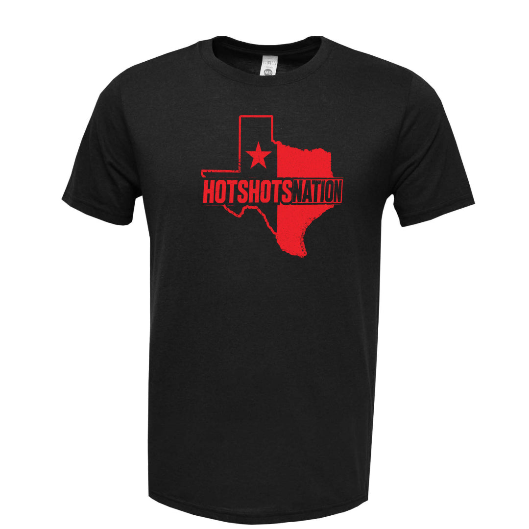 "HOTSHOTS NATION"  Adult Soft-Tek Blend T-Shirt