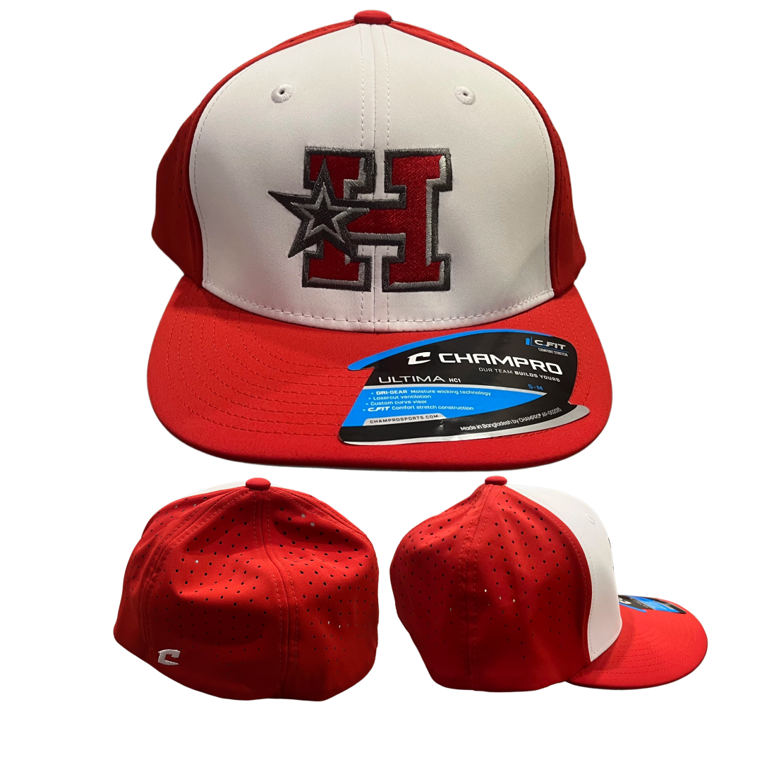 Champro Red/White Fitted Hat