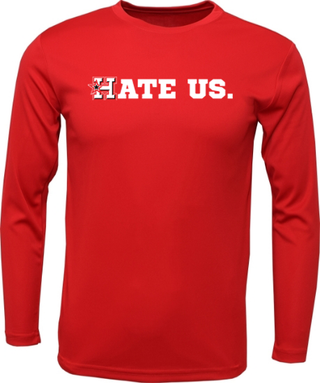 "HATE US" Unisex Xtreme-Tek Long sleeve