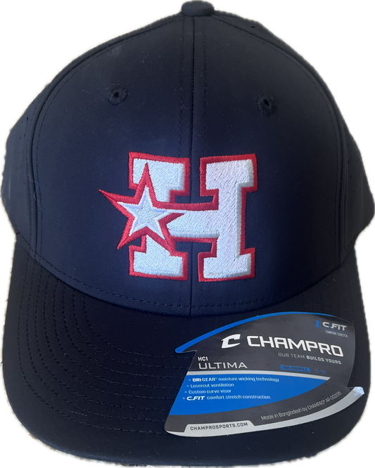 Champro All Black fitted hat