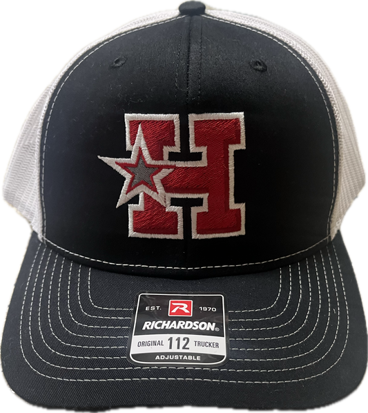 Richardson Black/ White Snapback