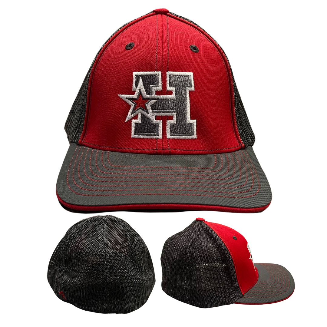 Pacific Red/Gray Fitted Hat