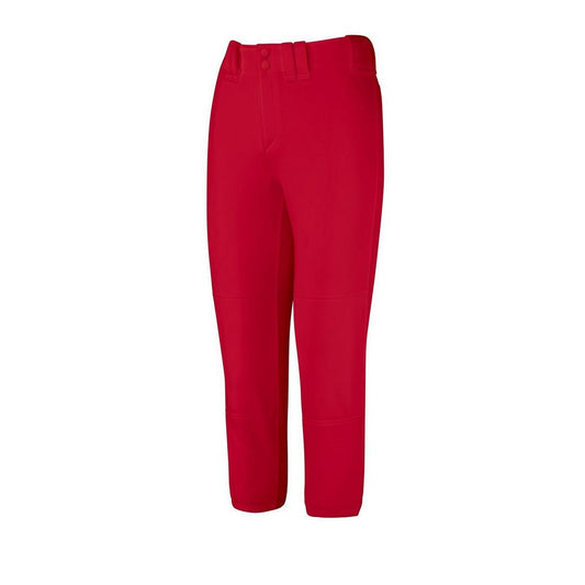 Red Mizuno Belted Softball Pant