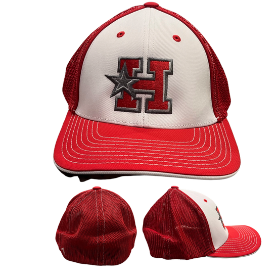 Pacific White/ Red Fitted Hat – Hotshots Fastpitch Store